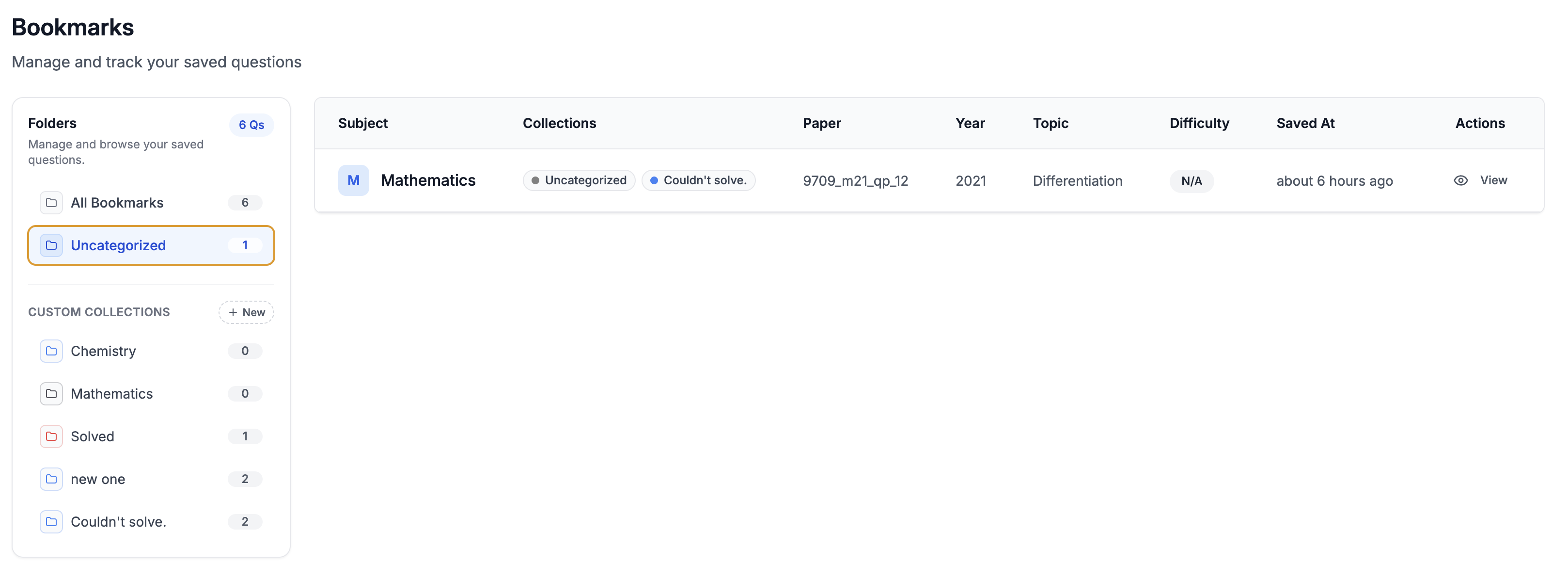 Uncategorized folder containing existing bookmarks from before the update